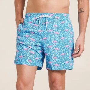 NWT Chubbies The Domingos Are For Flamingos Stretch Swim Trunks XL 4”